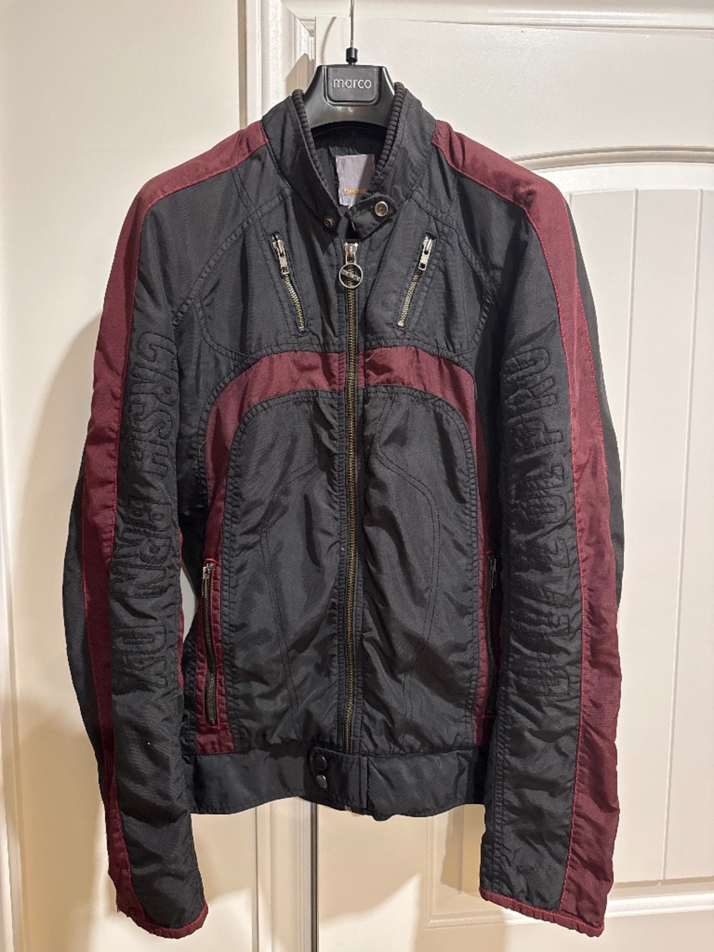 DIESEL Nylon Biker Jacket